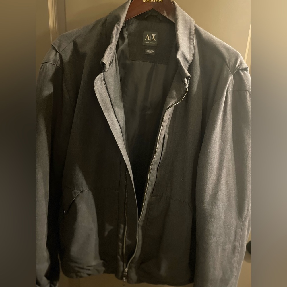 MENS XL ARMANI EXCHANGE GREY JACKET